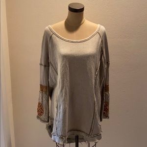 Free People Beige Sweater